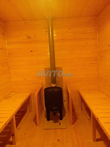 Sauna traditionnel poêle à bois