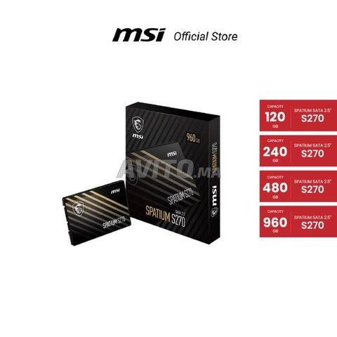 MSI Spatium S270 480Gb TLC SATA III SSD