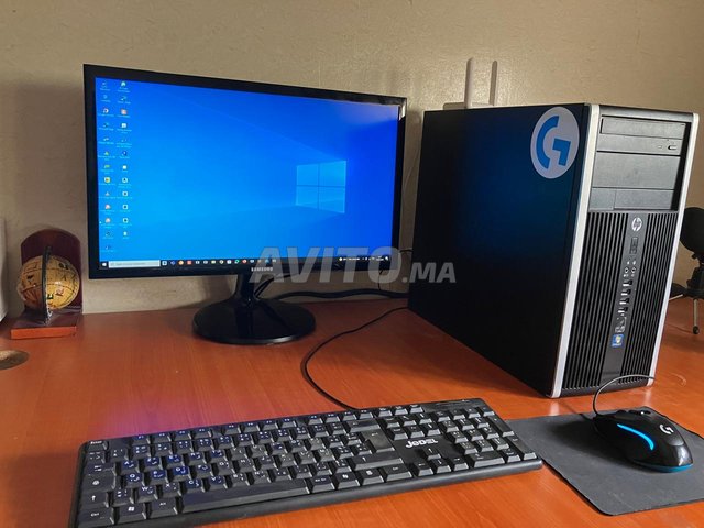 Pc HP avec carte graphique GT 1030 et écran 22''