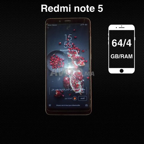 Redmi note 5 64/4 bon cas 