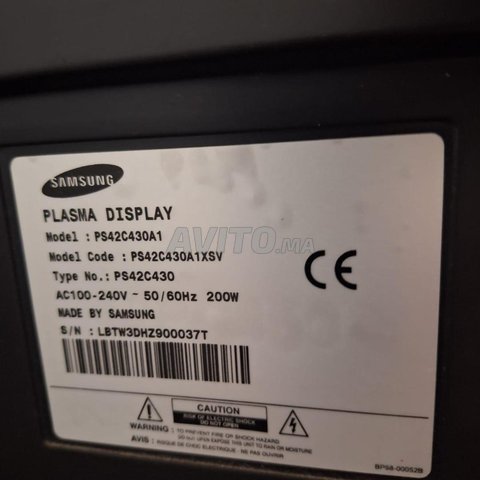 Tv Samsung plasma 42'