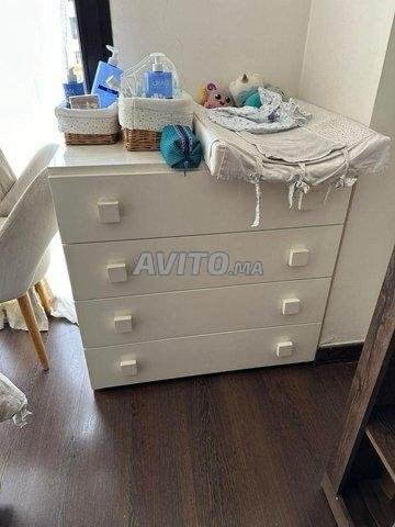Commode bébé bois massif 
