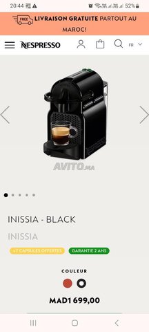 Machine à café Nespresso Inissia 
