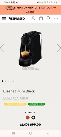Machine à café NEspresso Essenza mini white