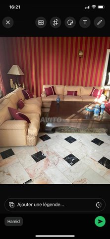 Table basse en noyer massif 