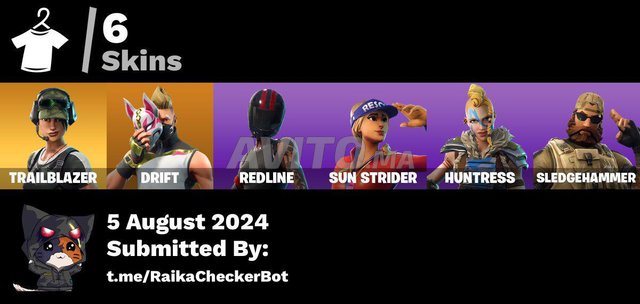 3 comptes fortnites.