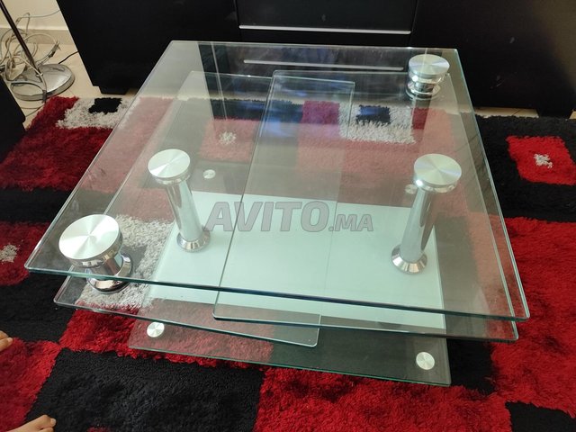Table basse en verre