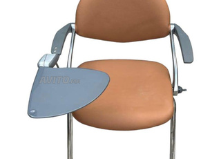 Chaise avec tablette école italy similicuir marron