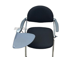 Chaise avec tablette conférence italy tissu noir
