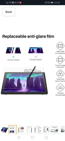 Tablette Huion kamvas 22 neuf