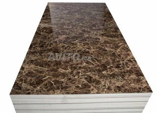 Feuille pvc effet marbre maron