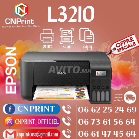 Imprimante Epson L3210 Format A4  Sublimation