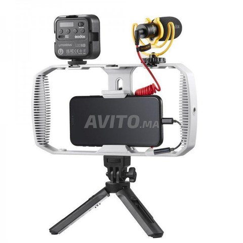 Godox VK1-LT Vlogging Kit suppora telephone
