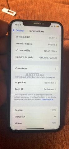 Iphone x officiel 