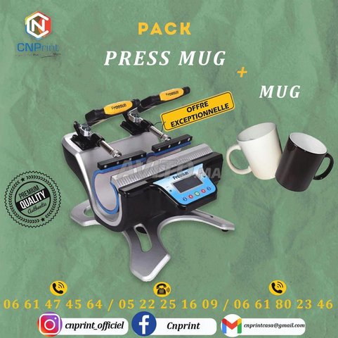 Presse à mugs double station Sublimation