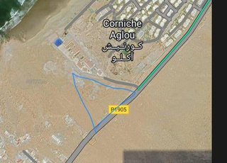 Terrain de 2320m situé à la corniche d’Aglou