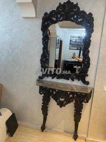 Miroir entrée noir 