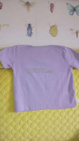 T-shirt moulant violet pastel