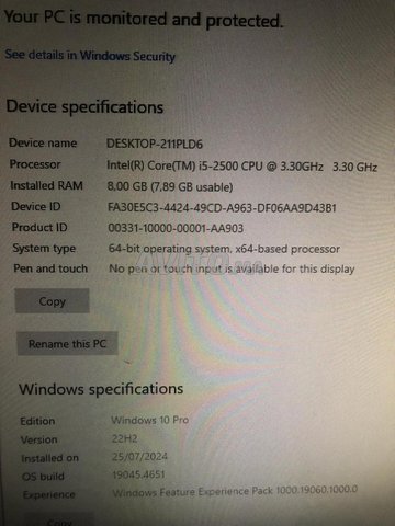 Pc bureau i5