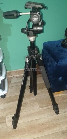 Trépied Manfrotto 055xprob er rotule 808RC4