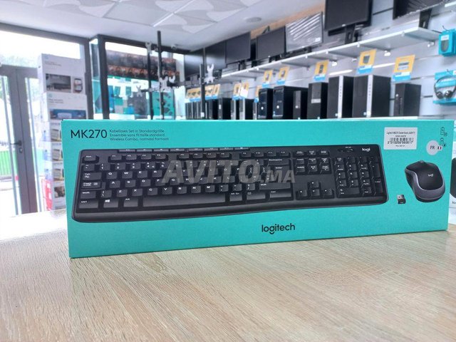 Logitech MK270 Clavier AZERTY & Souris (Sans FIL)