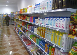 la gondole pour les magasins