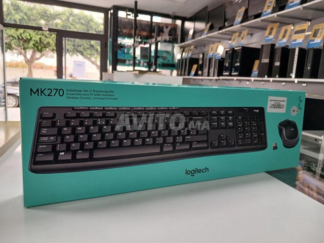 Clavier AZERTY et Souris sans Fil