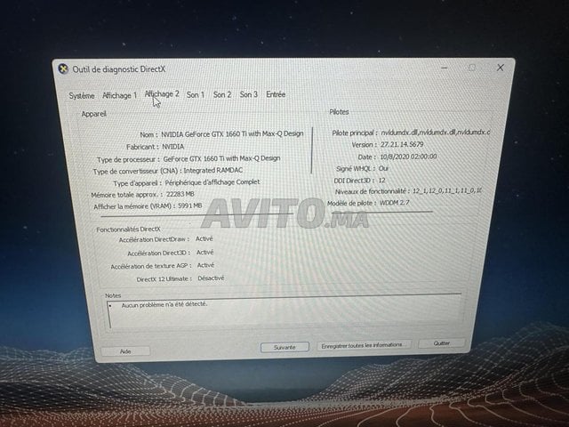 MSI  i7-10 génération /32GB/1TB SSD/GTX 1060 Ti