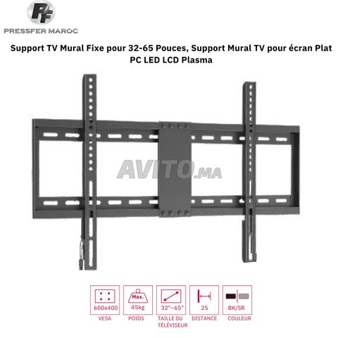 Support TV Mural Fixe pour 32-100 Pouces.