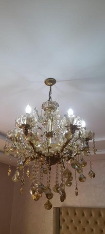 Lustre cuivre d'Italie 6 ampoules