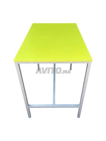 Table Haute Loki avec 4 Chaises - Finition Verte
