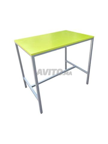 Table Haute Loki avec 4 Chaises - Finition Verte