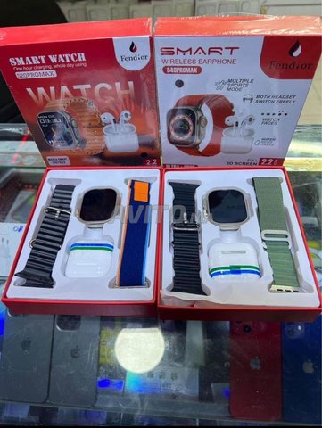  Smart watch pack écouteurs 2 bracelets