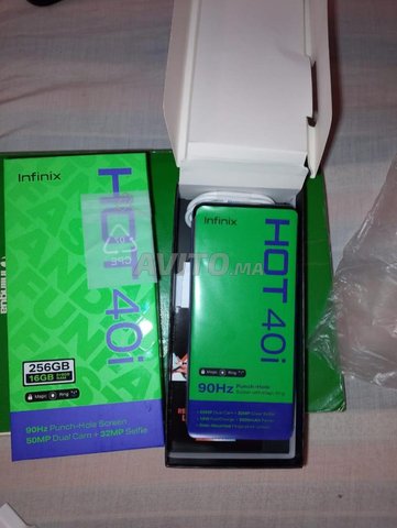 Infinix hot 40i 256/16 ثمن همزة