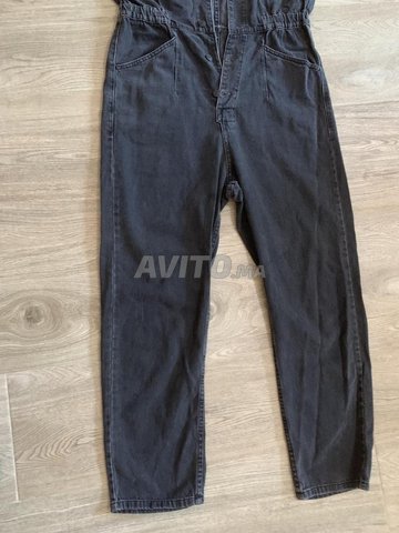 Combinaison jean noire femme