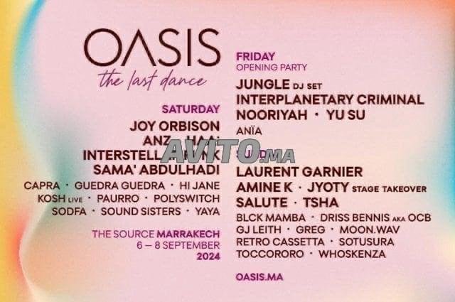 2 Tickets Oasis 2024 GA Pass