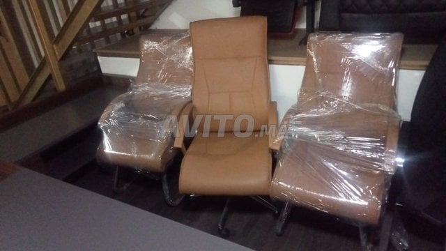 Ensemble Chaise de Direction et Chaises Visiteurs 