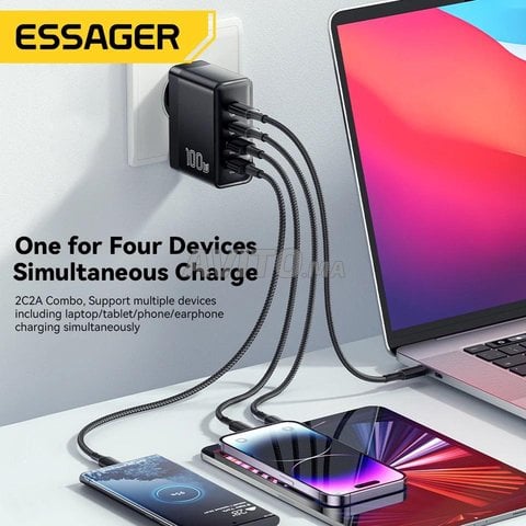 Chargeur 100w multiprise