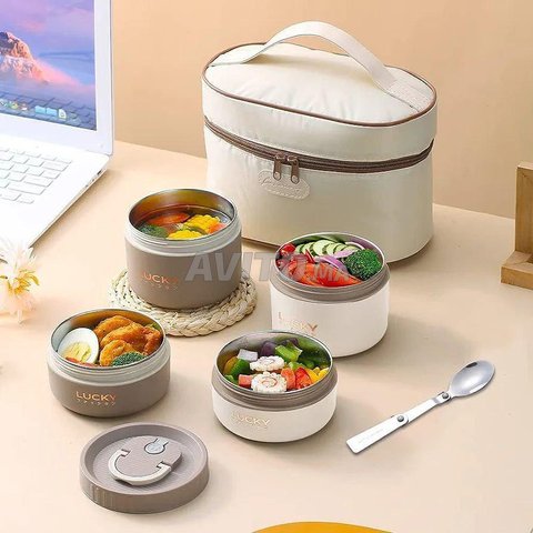 4 علب انوكس للطعام ، lunch box
