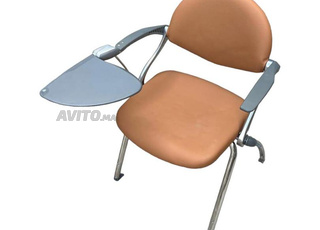 Chaise avec tablette école italy similicuir marron
