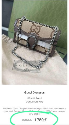 Sac gucci neuf