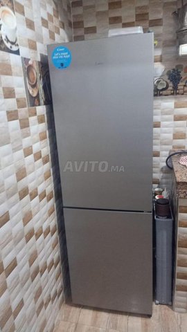 réfrigérateur CANDY combiné inox no frost ثلاجة