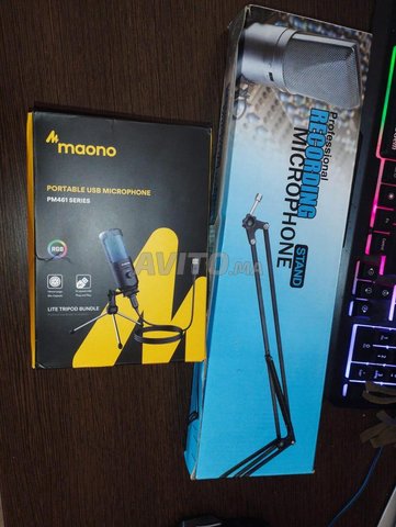 Maono Mic, Usb Microphone, RGB Studio, Mic Stand