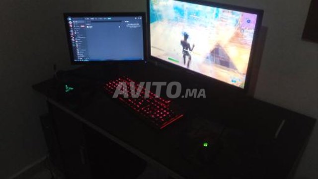 setup complet (pc gamer-2ecrans-clavier-souris)