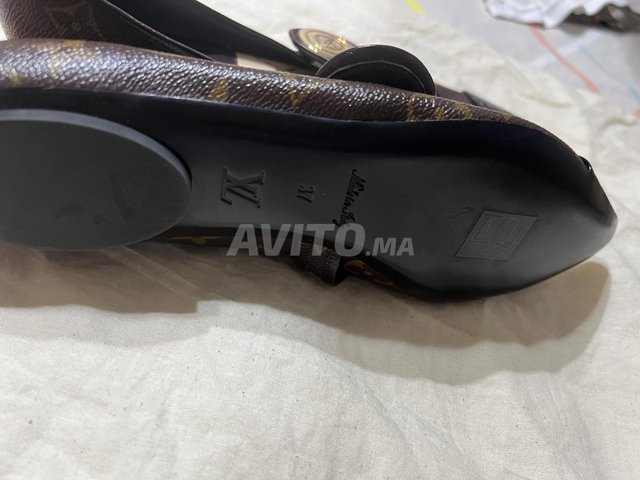 Ballerines LOUIS VUITTON marron 