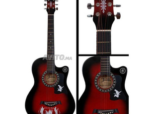 Guitare Folk wood guitar Jervis Orange/Blue/Red