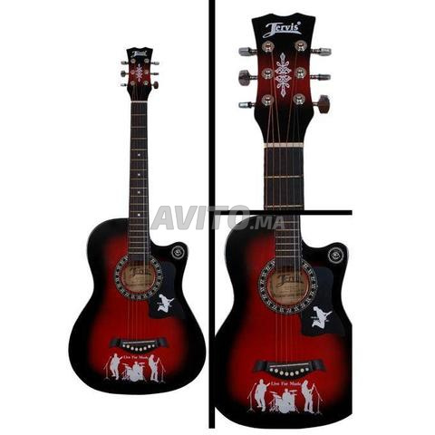 Guitare Folk wood guitar Jervis Orange/Blue/Red