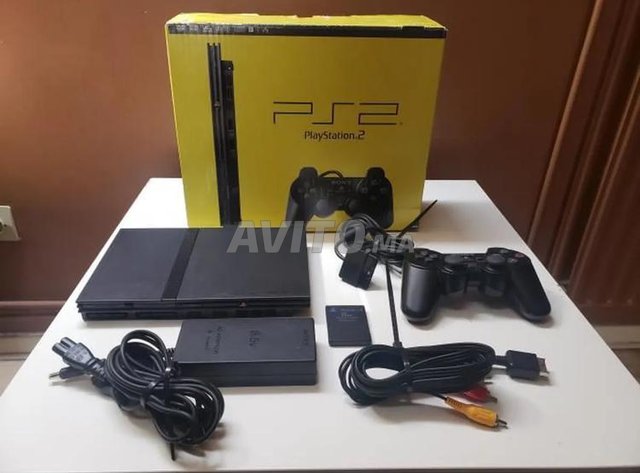 PS2 Slim Flashé Avec Tout Les Accessoires 