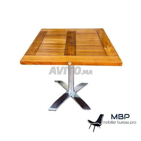 Table de jardin bar en frêne 80x80 cm R.VLAEMYNCK - 2