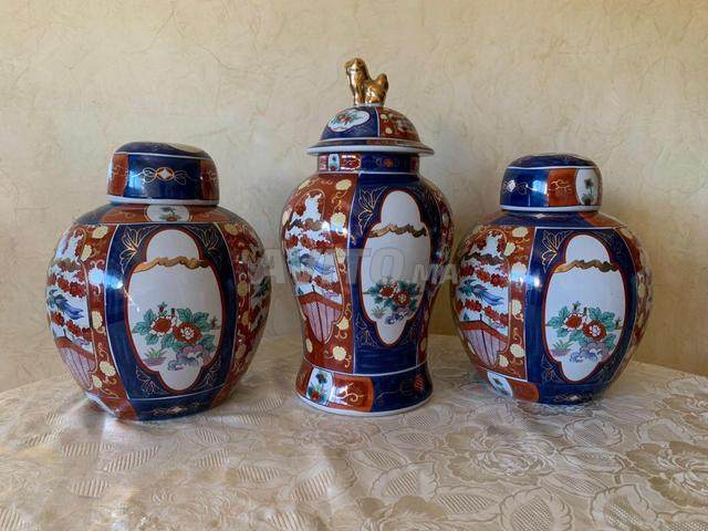 Lot de trois vases Taous hor khabiya - 2